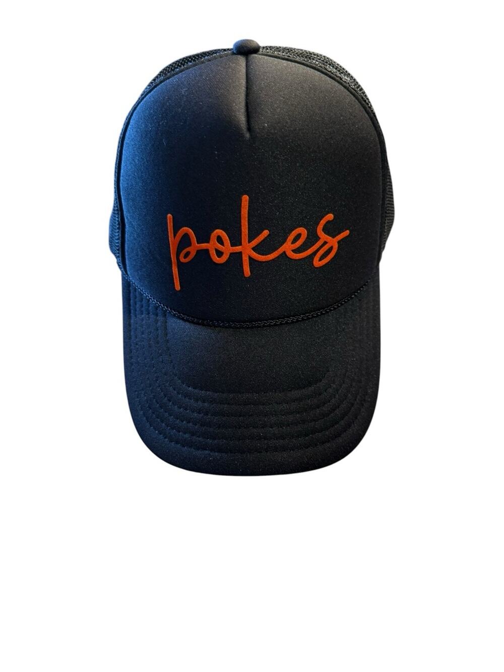 OSU Oklahoma State University Pokes Black Trucker Hat/Cap Adjustable by Otto
